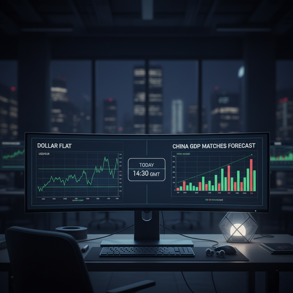 Forex Today: Dollar Flat as China GDP Matches Forecast