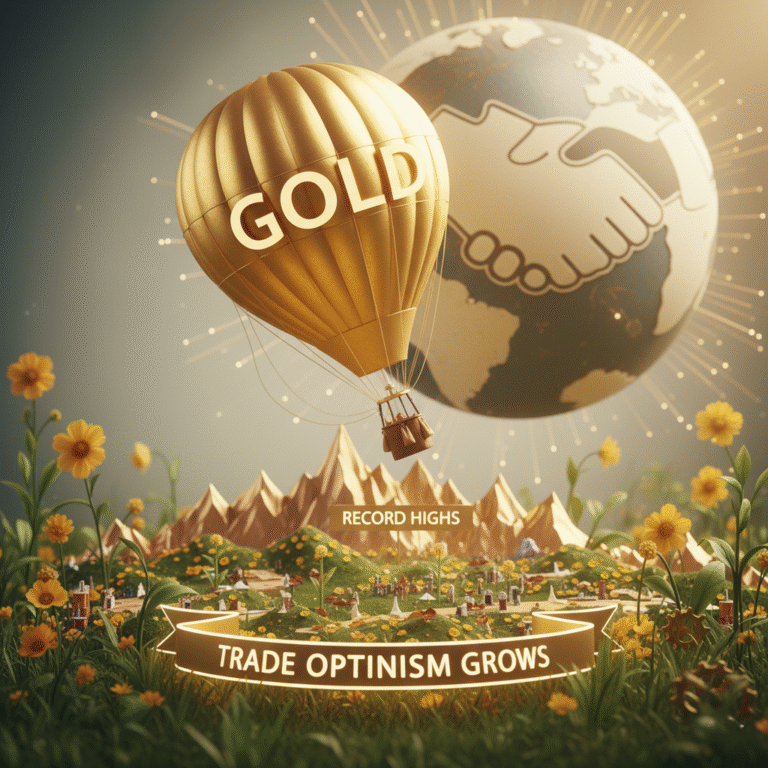 Gold Pulls Back from Record Highs as Trade Optimism Grows