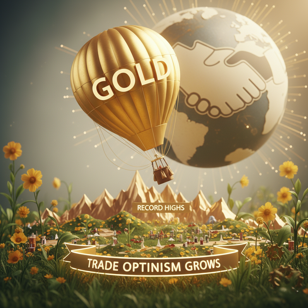 Gold Pulls Back from Record Highs as Trade Optimism Grows