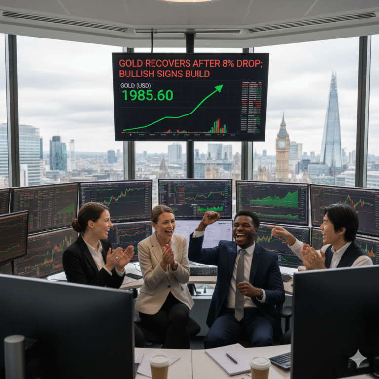 Gold Recovers After 8% Drop; Bullish Signs Build