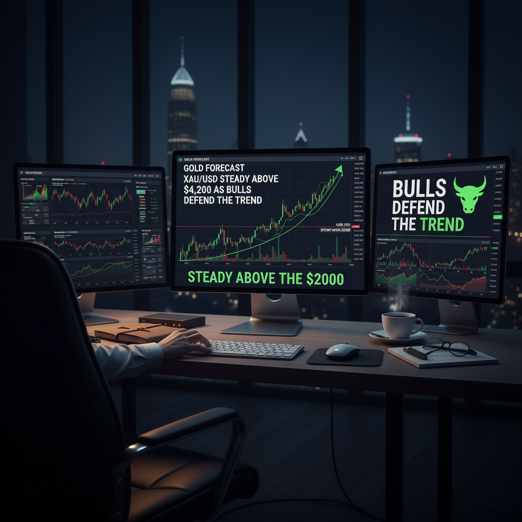 Gold Forecast: XAU/USD Steady Above $4,200 as Bulls Defend the Trend