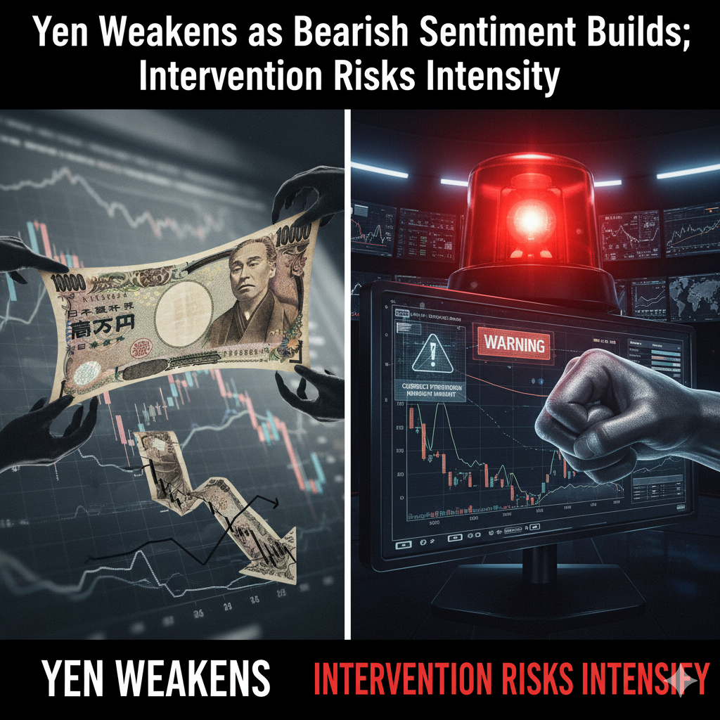 Yen Weakens as Bearish Sentiment Builds; Intervention Risks Intensify
